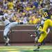 Michigan safety Jarrod Wilson blocks a pass intend for Central Michigan's wide receiver Titus Davis during the second quarter of their game, Saturday, Aug, 31.
Courtney Sacco I AnnArbor.com  